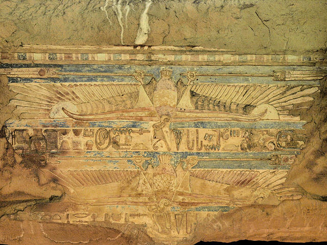 Painting at Kom Ombo