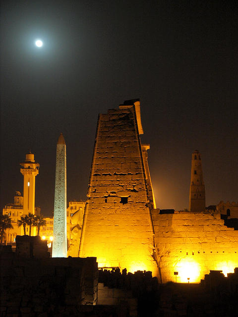 Luxor Temple at Night