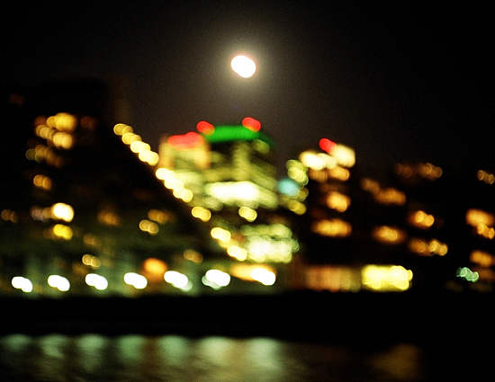 Moon over the City