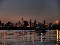 Approaching Shore at Dawn